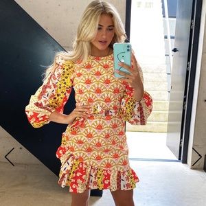 NeverFullyDressed Multi Paisley Mini Dress